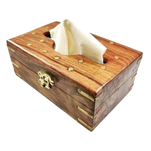 Wooden Tissue Paper Box