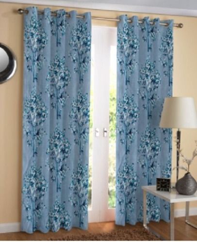 4x7 Feet Polyester Plain Home Door Machine Wash Curtain