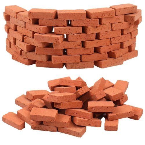 Fine Finish Rectangular Red Bricks for Partition Walls