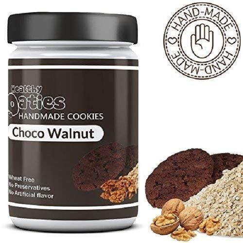 Made In India Healthy Oaties Handmade Cookies Choco-&-Walnut Flavour Cookies-Wheat Free 