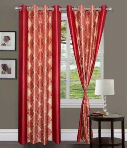 Modern 3 Loops Polyester 7 Feet Door Curtain