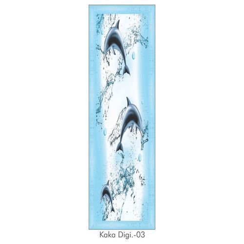 All No Maintenance Attractive Design Fish Pattern Pvc Digital Door