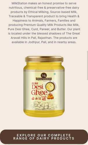 Purely Free and Fresh Desi Ghee 