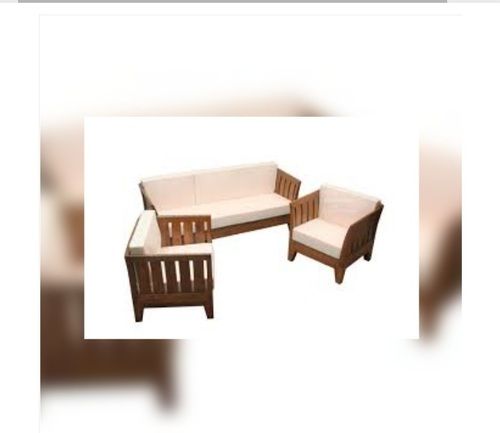 Brown Stylish Five Seater Wooden Sofa Set