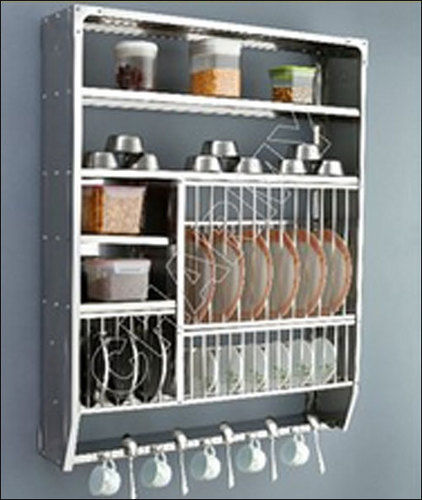 Wall Mounted Stainless Steel Storage Rack Application: Home