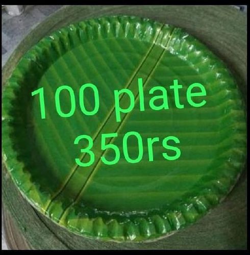 12 Inch Circular Plain Green Paper Plates