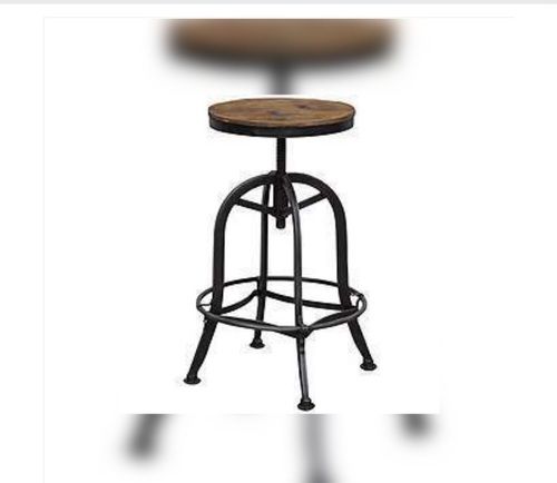 Adjustable Bar Stools with Wooden Top