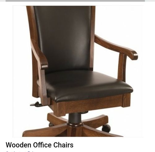 Comfortable and Fancy Wooden Office Chairs