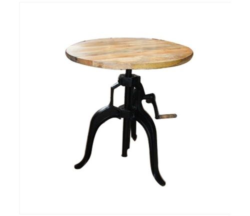 Crank Coffee Tables with Round Shape Table Top