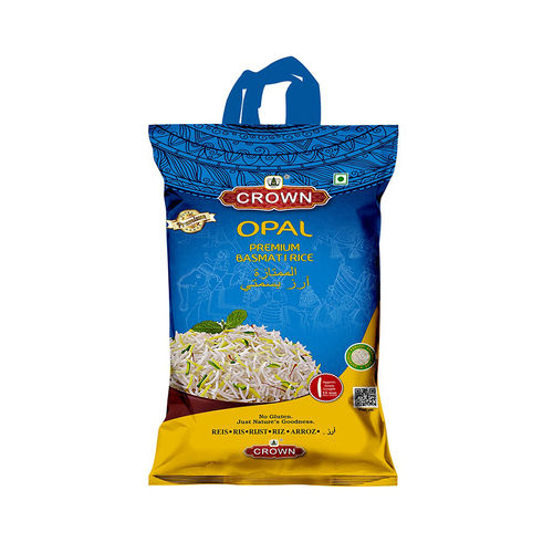 Crown Opal Premium Quality Long Grain, Gluten Free,Double Polished,100% Natural Basmati Rice , 10 Kg