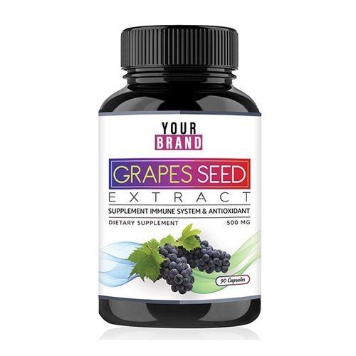 Grapes Seed Extract 500mg Capsules (Packaging Size 90 Capsules)