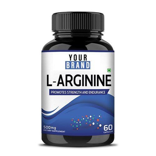 L-Arginine 500 mg Capsules (Packaging Size 60 Capsules)
