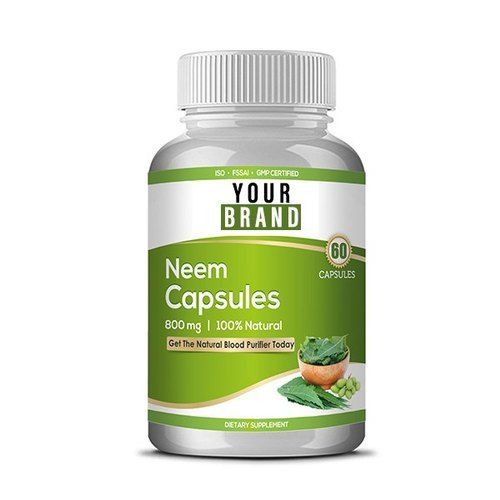 Neem Extract 800 mg Capsules (Packaging Size 60 Capsules)