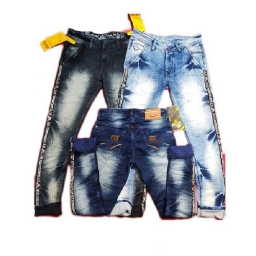 Stylish & Fancy Casual Wear Faded Denim Stretchable Rough Jeans For Mens