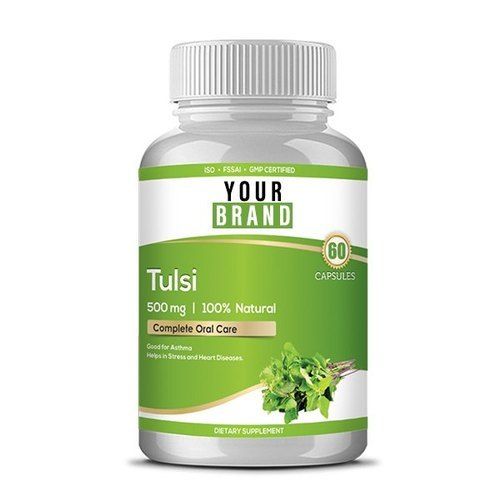 Tulsi Extract 500 mg Capsules (Packaging Size 60 Capsules)