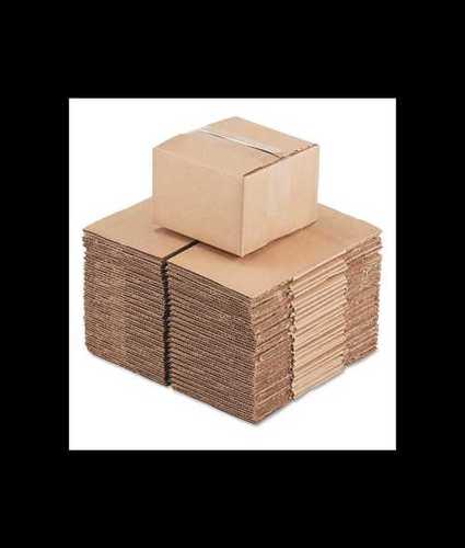 Corrugated Craft Paper Packaging Box - Square Shape, Brown Color | Industrial Use for Apparel