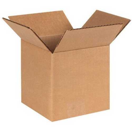 Brown Paper Square Shape Corrugated Packaging Box