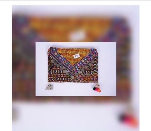 Varied Colors Cotton Fabric Banjara Clutch Bags