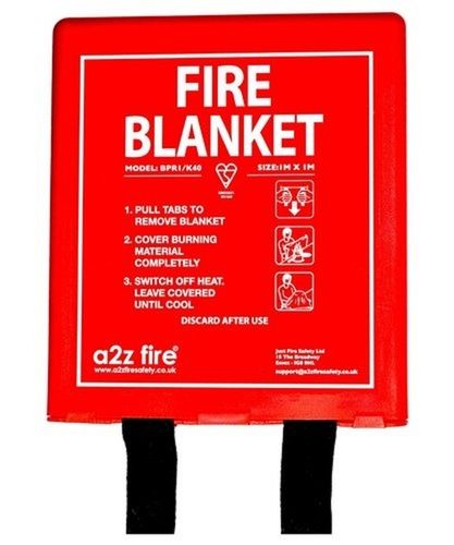 Disposable Red 1X1 Meter Fire Safety Blanket Application: Industrial