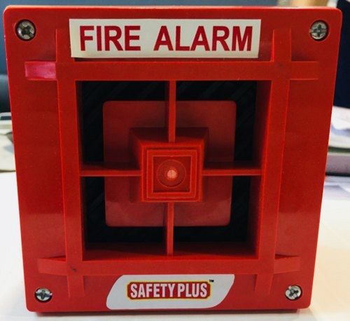 Industrial Panel Mount Red Fire Safety Alarm