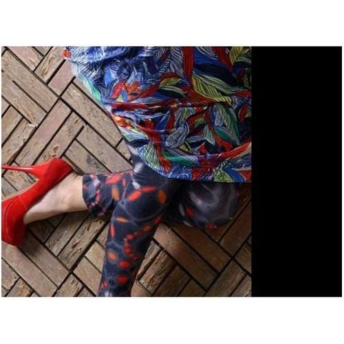 Various Ladies Printed Casual Wear Cotton Legging