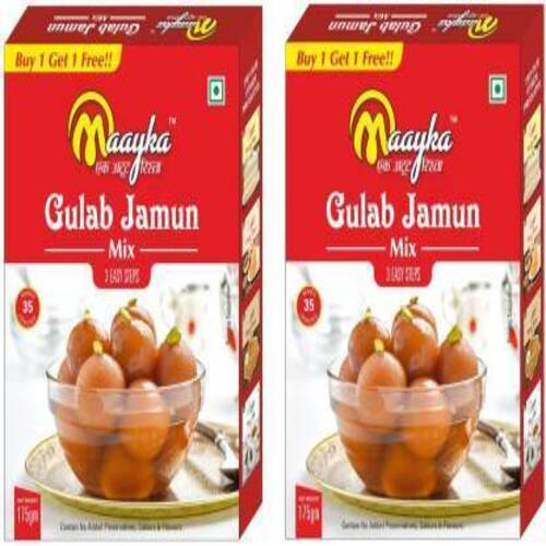 100 % Vegetarian Maayka - Ek Atoot Rishta Gulab Jamun Mix 175Gm +175Gm 350 G (Pack Of 2)