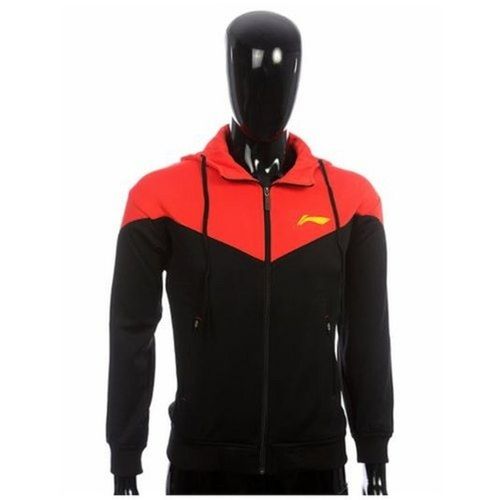 Mens Black And Red Polyester Track Suit Jacket Age Group: Adults