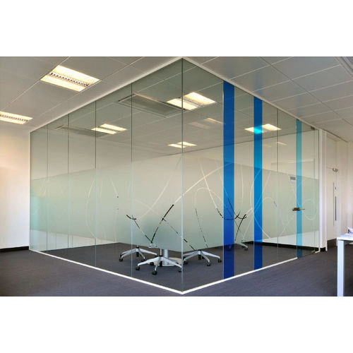 Plain Modern Appearance Office Use Cabin Glass Partition