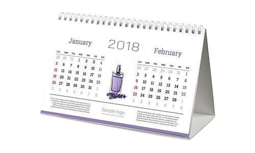 New Year Calendar For Promotion Spiral Binding