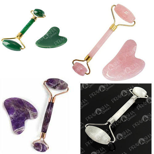 Shiny & Elegant Prayosha Crystals Rollers & Gua-Sha