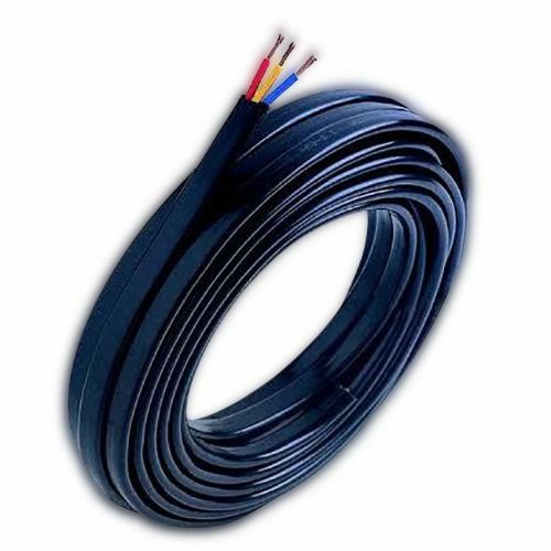 Pvc Insulated Industrial Cum Agriculture Submersible Three Core Flat Copper Cable Application: Construction