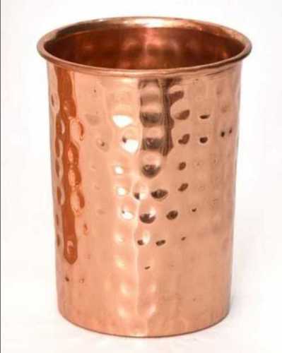 Round Base Shape Pure Copper Glass For Drinking Water
