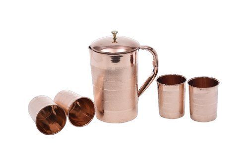 Round Luxury Pure Copper Lemon Set 5 Pcs Size: Regular