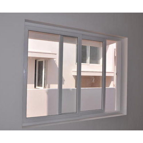 White Frame Color Home UPVC and Glass Sliding Window