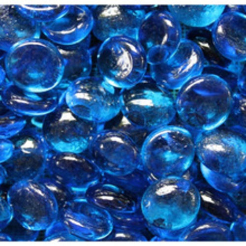 Blue Transparent Plastic Bead
