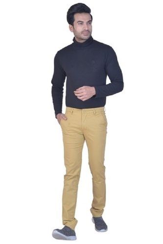 Buy Genips Men Brown Solid Cotton Blend Slim Fit Trousers 38 Online at  Best Prices in India  JioMart