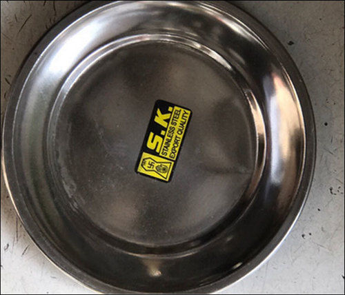 5 Inch Round Stainless Steel Dinner Plate