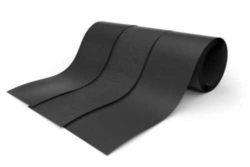 Commercial Natural Plain Black Rubber Sheet