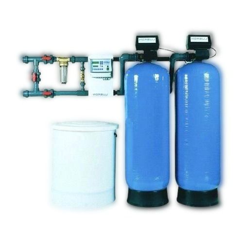 Frp Material Made Two Cylinder Electric Semi Automatic Industrial Vertical Water Softener Plant