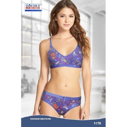 Padded Kashish 1180 Printed Bra Panty Set With Hosiery Cotton Fabrics And  Sizes Available 30, 32, 34, 36, 38, 40 at Best Price in Ulhasnagar