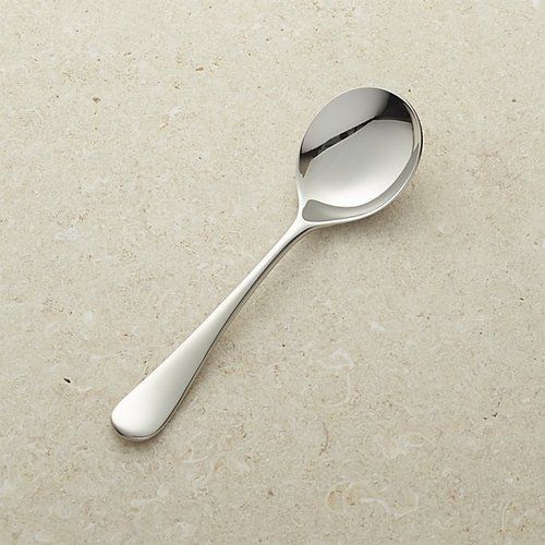 Silver Mirror Polished Stainless Steel Soup Spoon