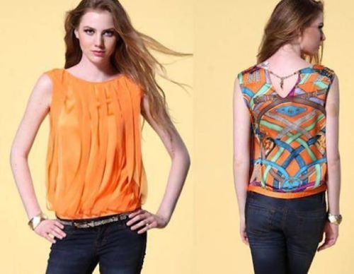 Smooth Texture Designer Ladies Tops