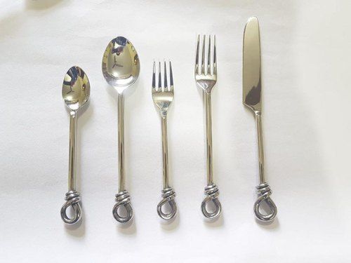 Silver Stainless Steel 304 Knot Cutlery Set