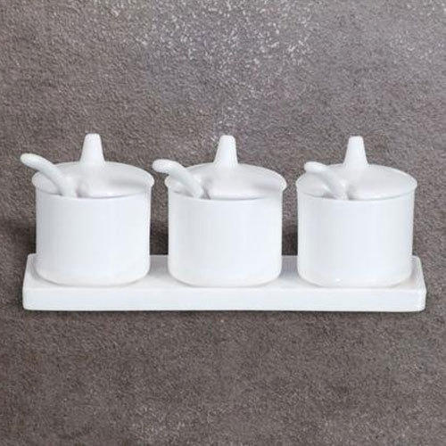 White Color Plain Ceramic Pickle Tray Size: Various Sizes Are Available