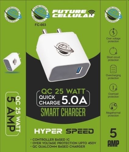 Whtie And Grey 25 Watt Hiper Speed Quick Charger