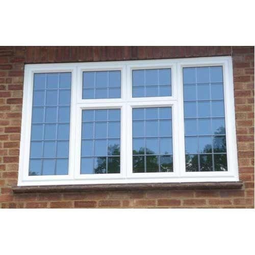 Aluminum 25Mm Aluminium With Toughened Glass White Swing Window