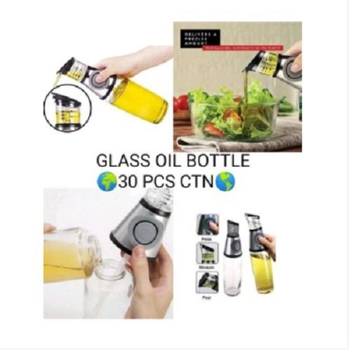 500 Ml Transparent Glass Oil Spray Bottles