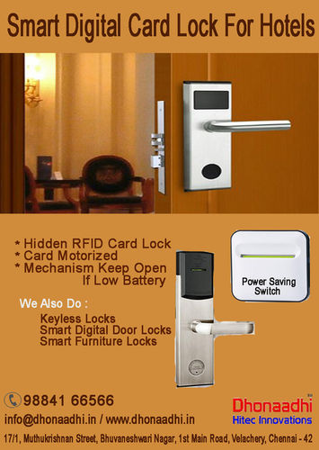 Digital Card Lock for Hotels With Double Walled Construction