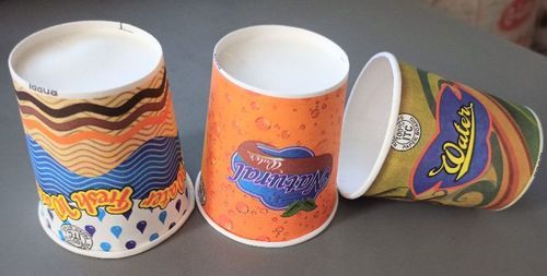 Disposable Printed Round Water Paper Cup 210ML