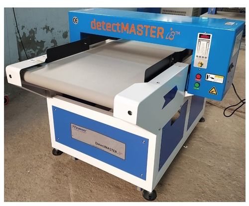 Blue And White Needle Detector Machine Detectmaster I9A C (100 Mm) With Detecting Width Of 600 Mm